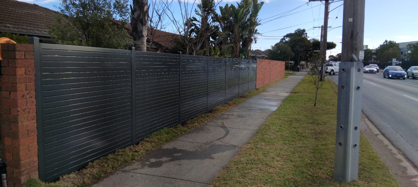 Aluminium Slat Fencing project 11